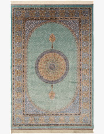 6' 6 x 9' 7 Ghom Design Rug