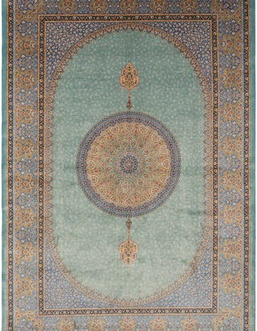 6' 6 x 9' 7 Ghom Design Rug
