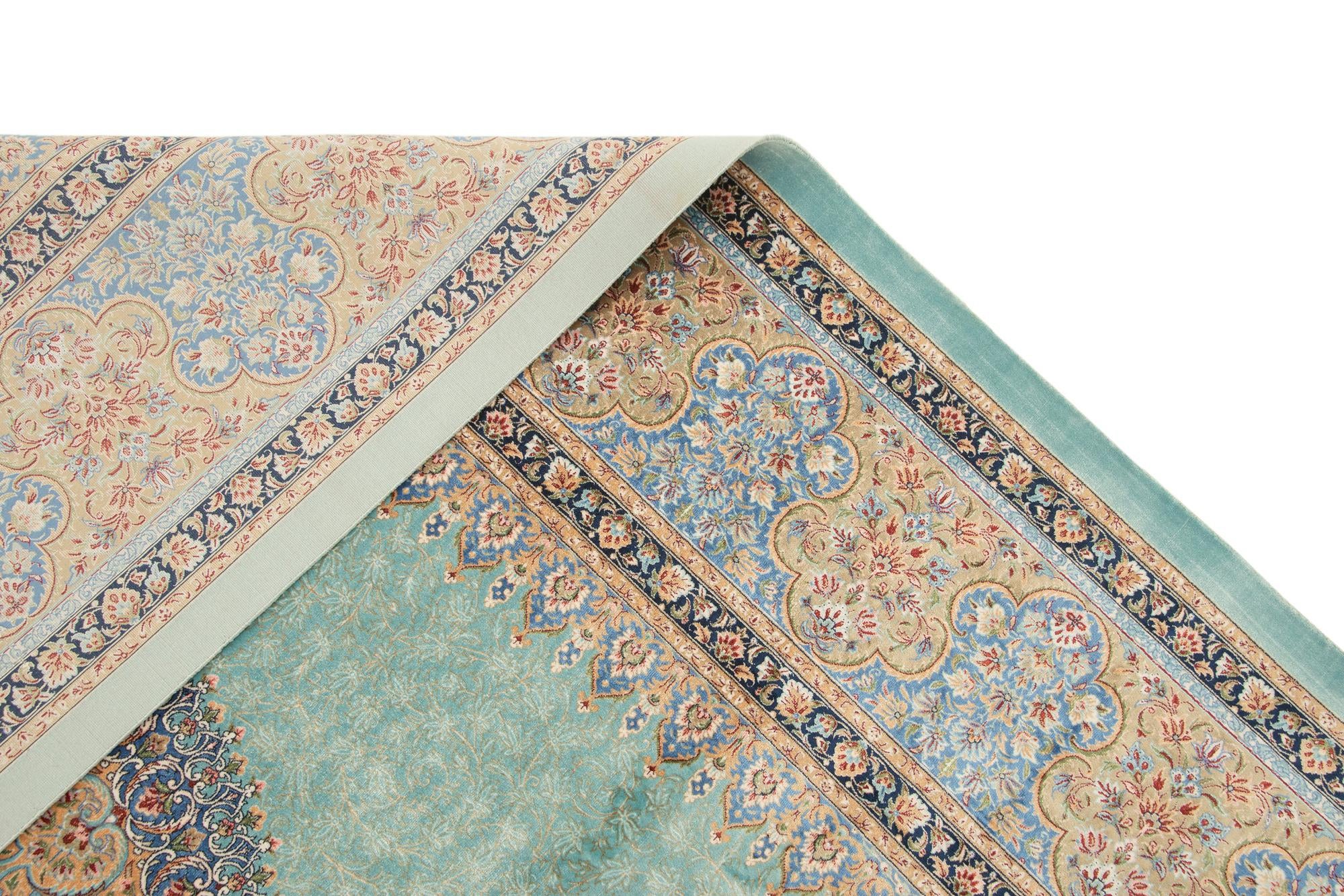 6' 6 x 9' 7 Ghom Design Rug
