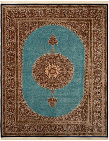8' 2 x 11' 2 Ghom Design Rug