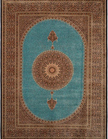8' 2 x 11' 2 Ghom Design Rug