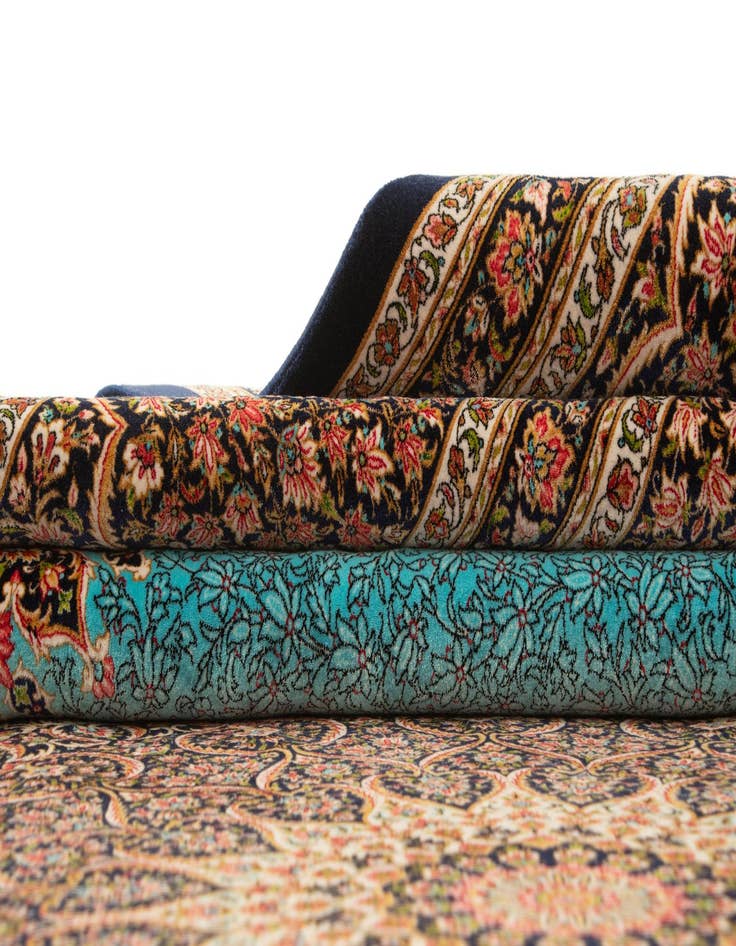 Detail image of 8' 2 x 11' 2 Ghom Design Rug