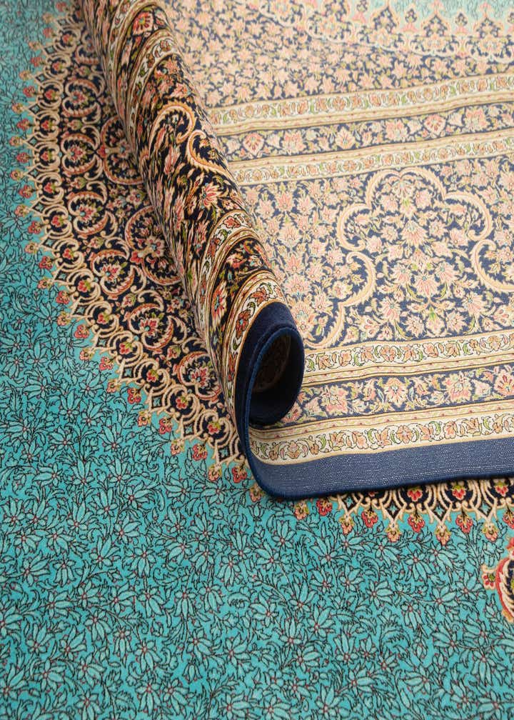 8' 2 x 11' 2 Ghom Design Rug