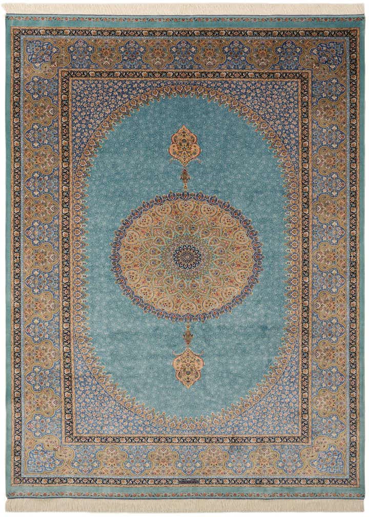 5' 9 x 9' 1 Ghom Design Rug