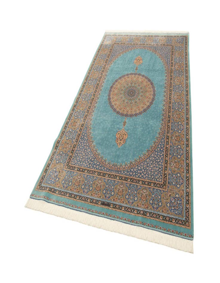 Detail image of 5' 9 x 9' 1 Ghom Design Rug