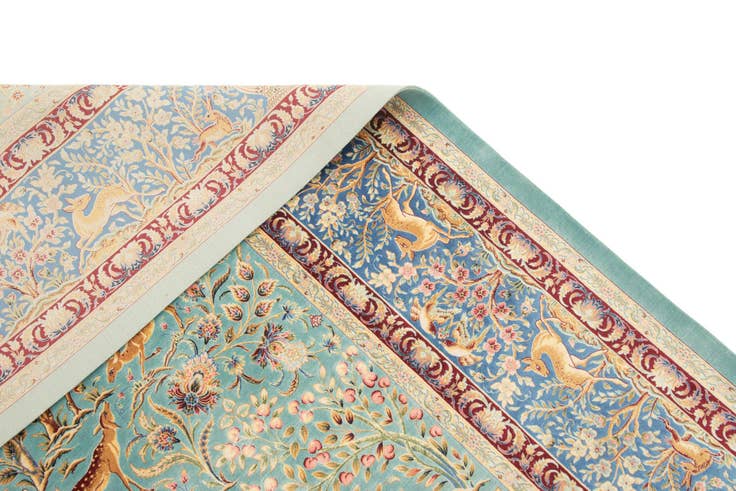 Detail image of 6' 6 x 9' 7 Ghom Design Rug