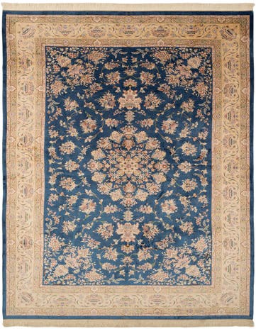 6' 3 x 10' 1 Ghom Design Rug