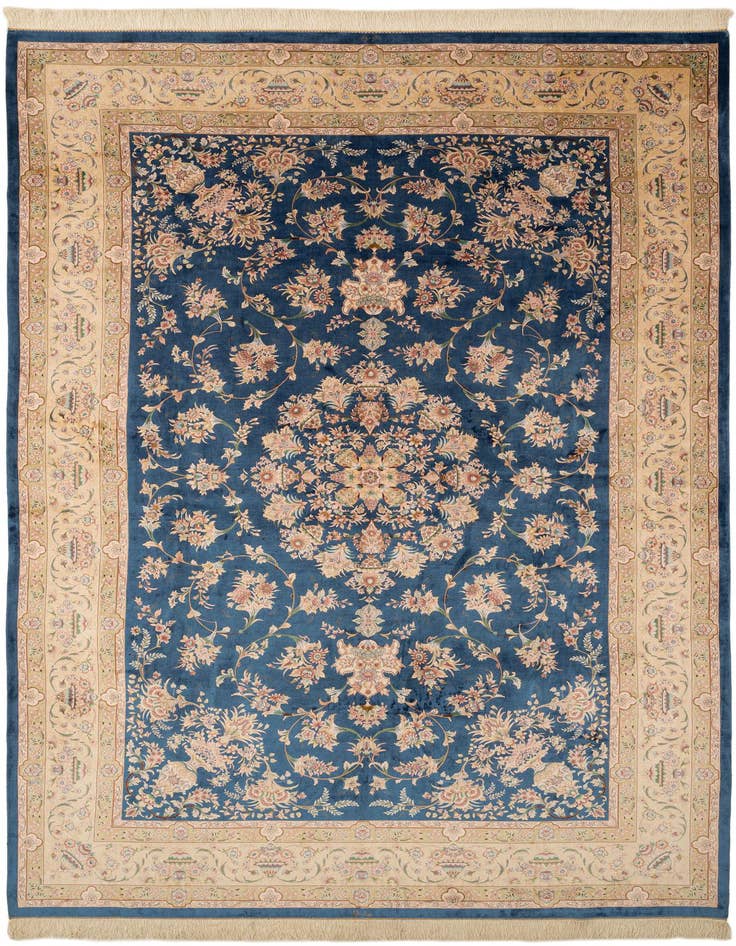 Detail image of 6' 3 x 10' 1 Ghom Design Rug