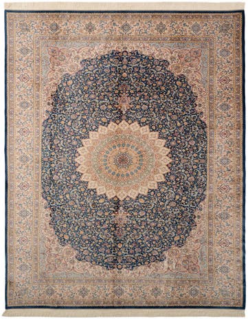 6' 3 x 9' 7 Ghom Design Rug