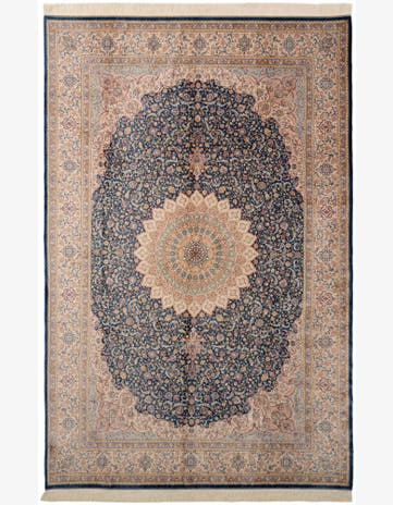 6' 3 x 9' 7 Ghom Design Rug