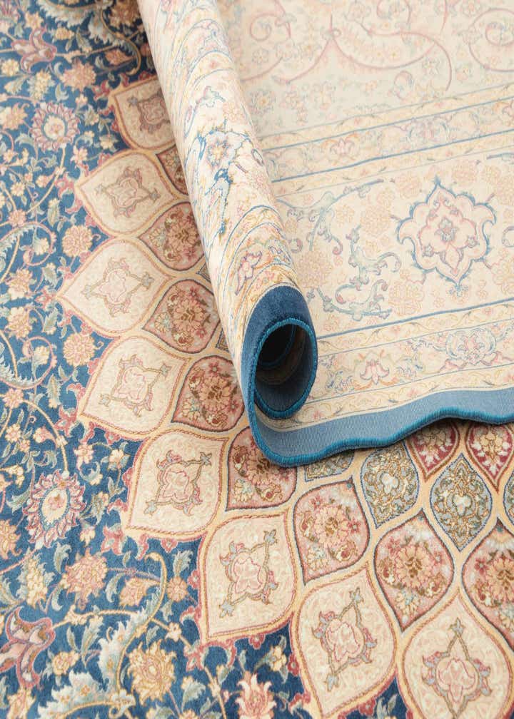 6' 3 x 9' 7 Ghom Design Rug