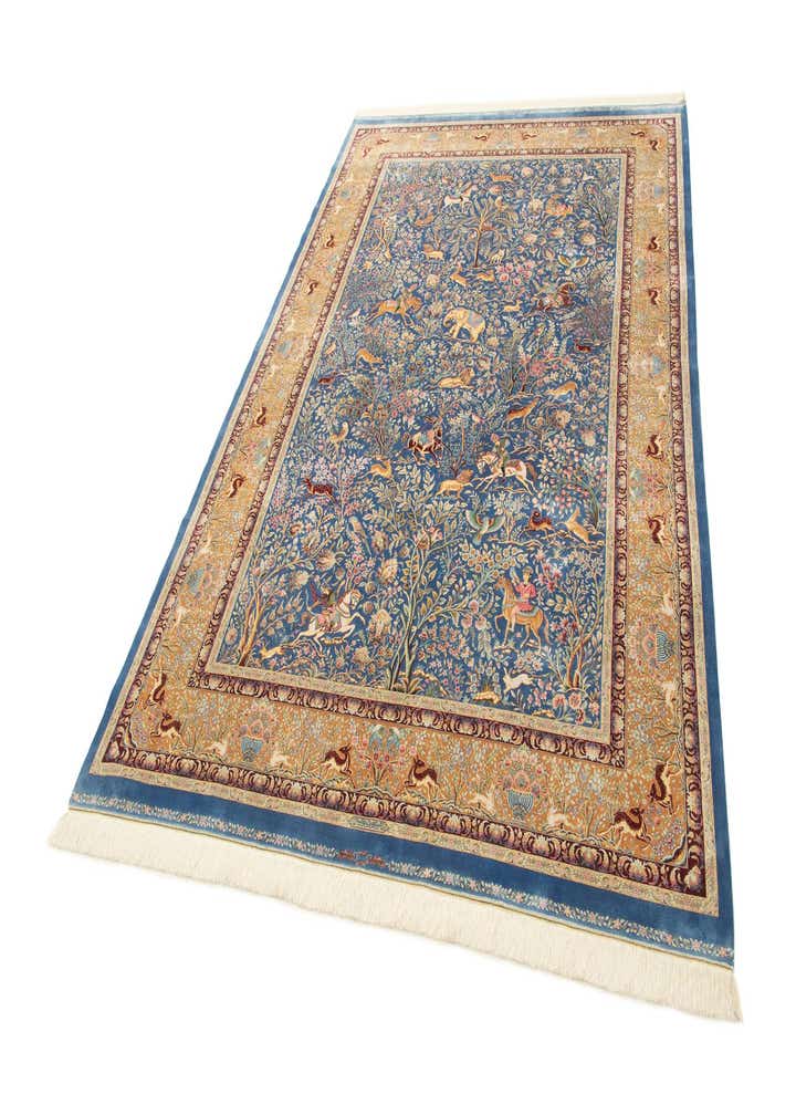 6' 6 x 9' 7 Ghom Design Rug