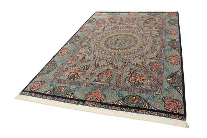 6' 6 x 9' 7 Ghom Design Rug