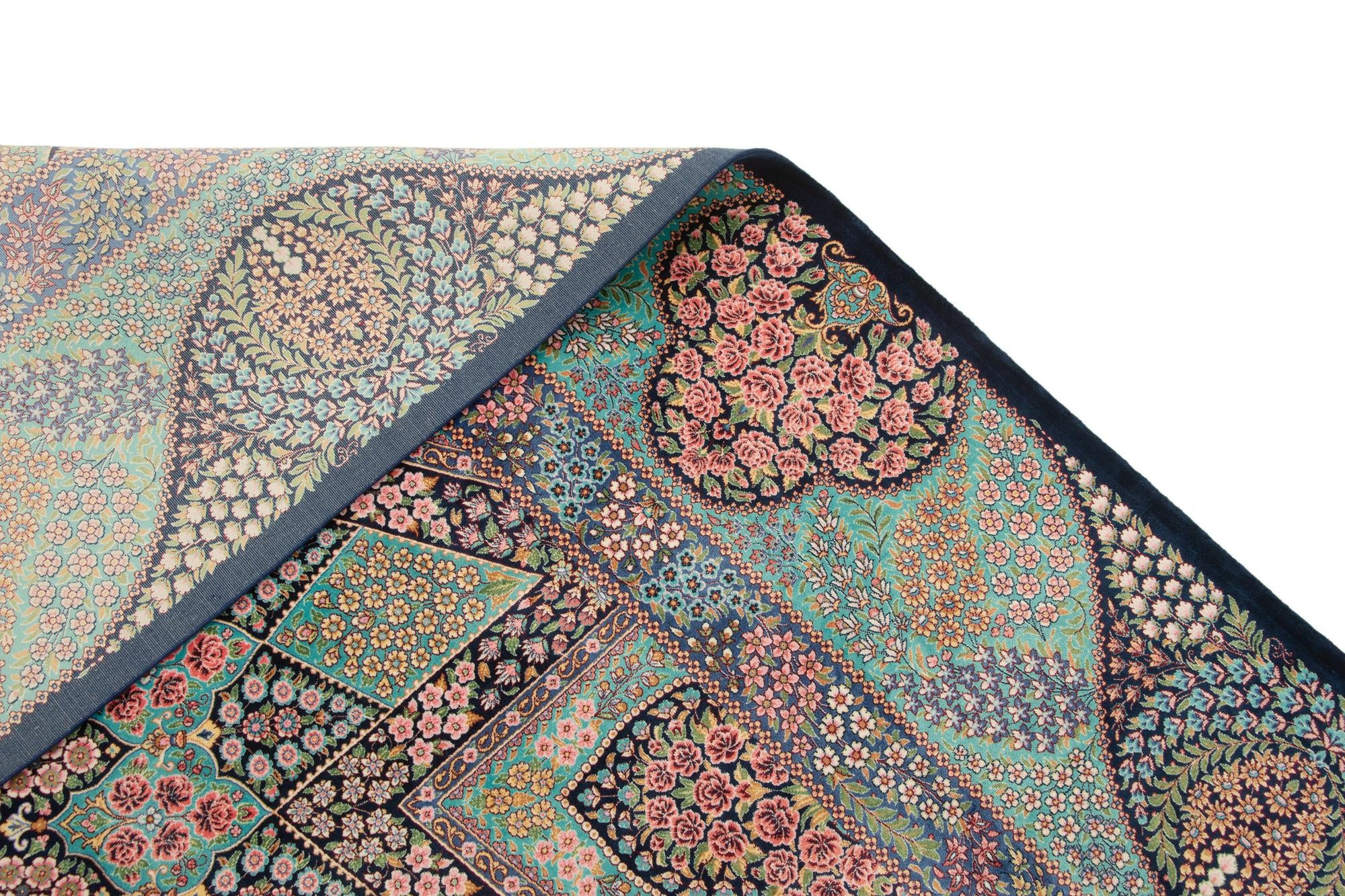 6' 6 x 9' 7 Ghom Design Rug
