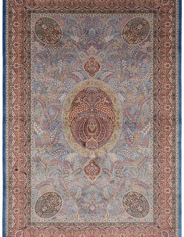 4' 10 x 7' 5 Ghom Design Rug