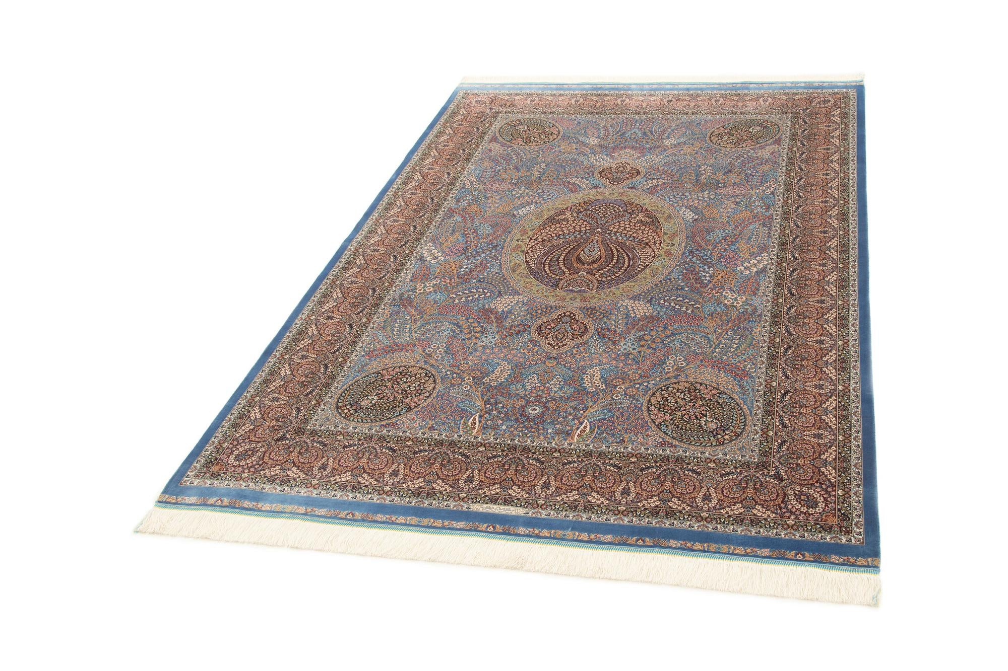 4' 10 x 7' 5 Ghom Design Rug