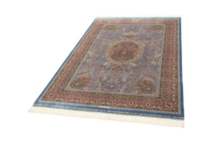 4' 10 x 7' 5 Ghom Design Rug