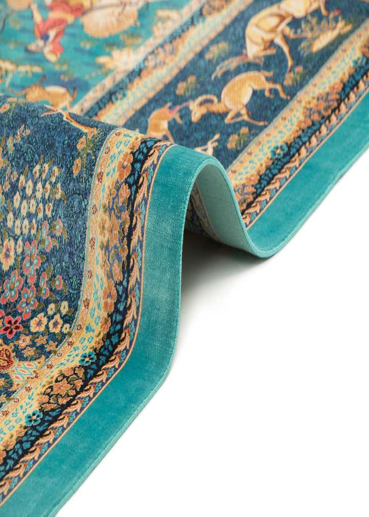 6' 6 x 9' 7 Ghom Design Rug