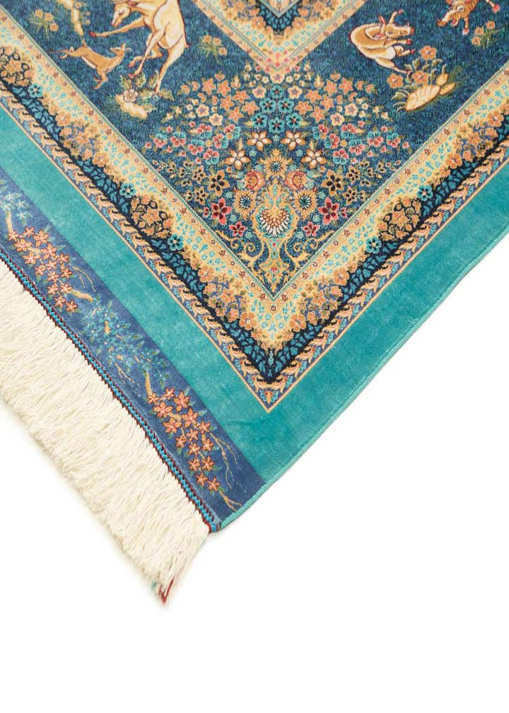 6' 6 x 9' 7 Ghom Design Rug