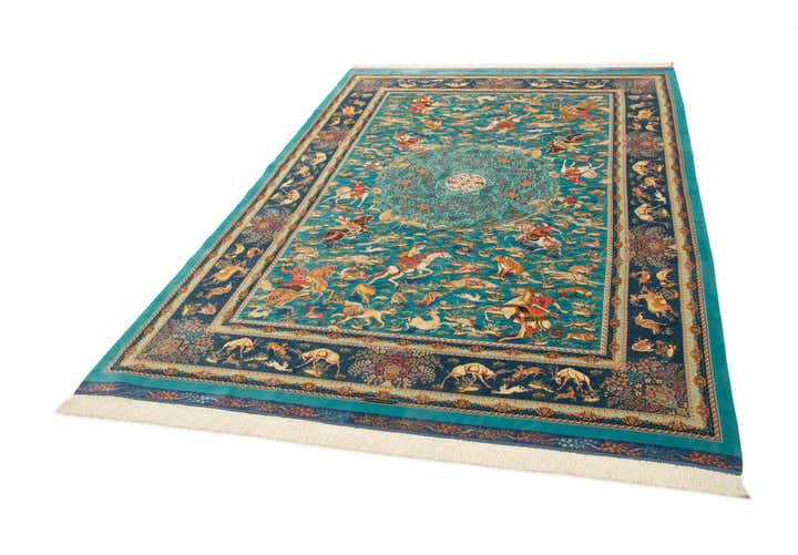 6' 6 x 9' 7 Ghom Design Rug