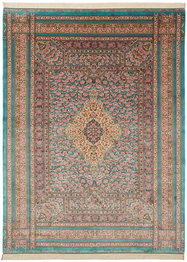 6' 5 x 9' 7 Ghom Design Rug