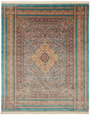6' 5 x 9' 7 Ghom Design Rug