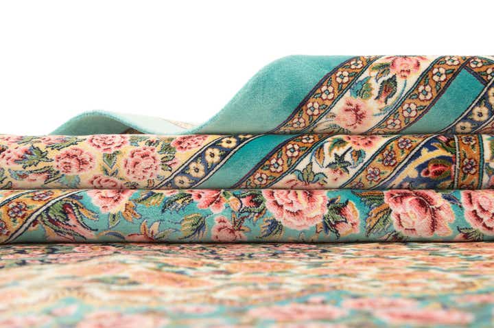 6' 5 x 9' 7 Ghom Design Rug