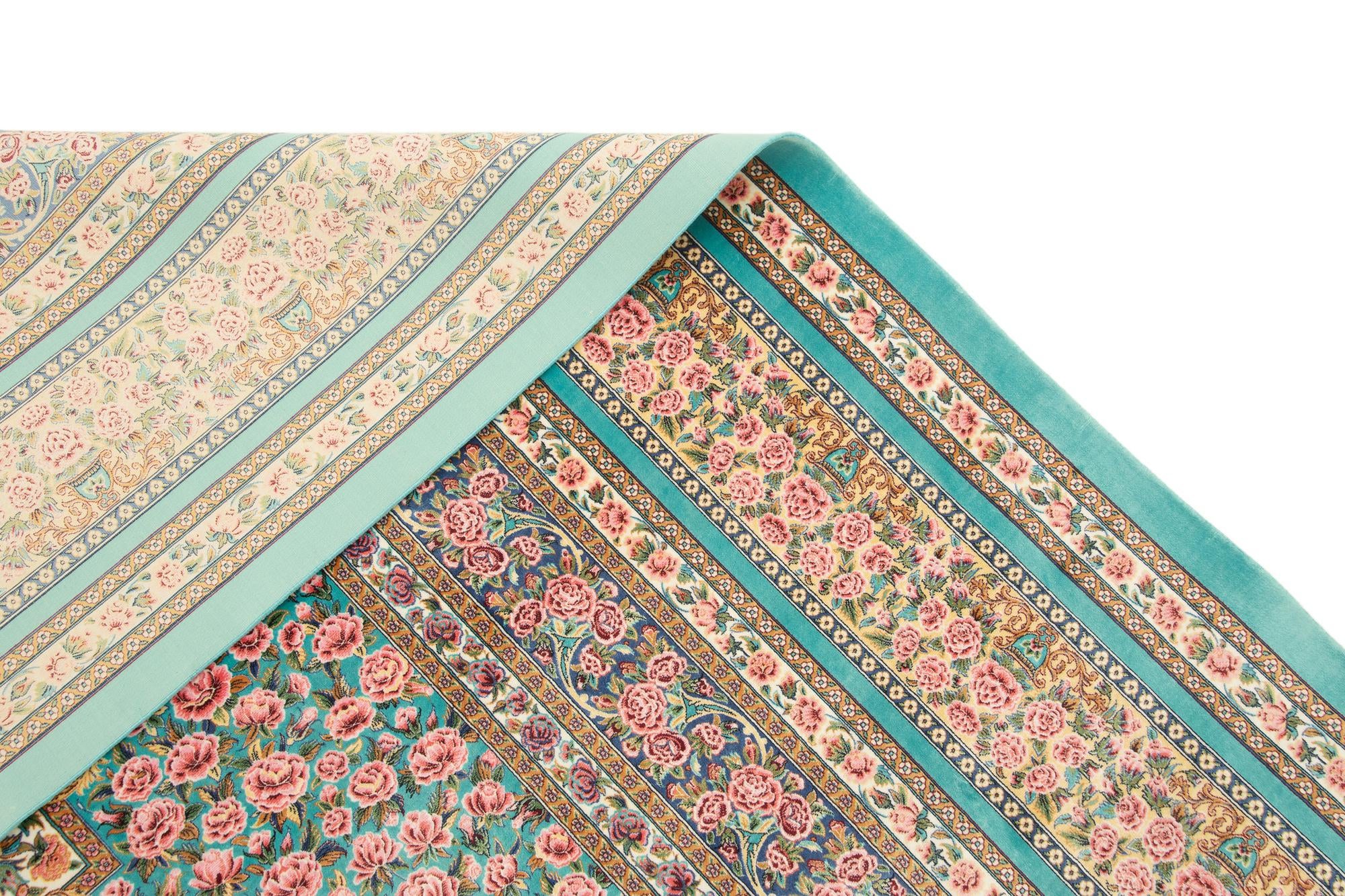 6' 5 x 9' 7 Ghom Design Rug