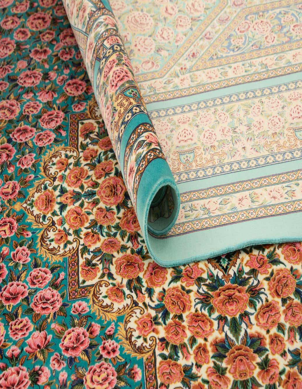 6' 5 x 9' 7 Ghom Design Rug