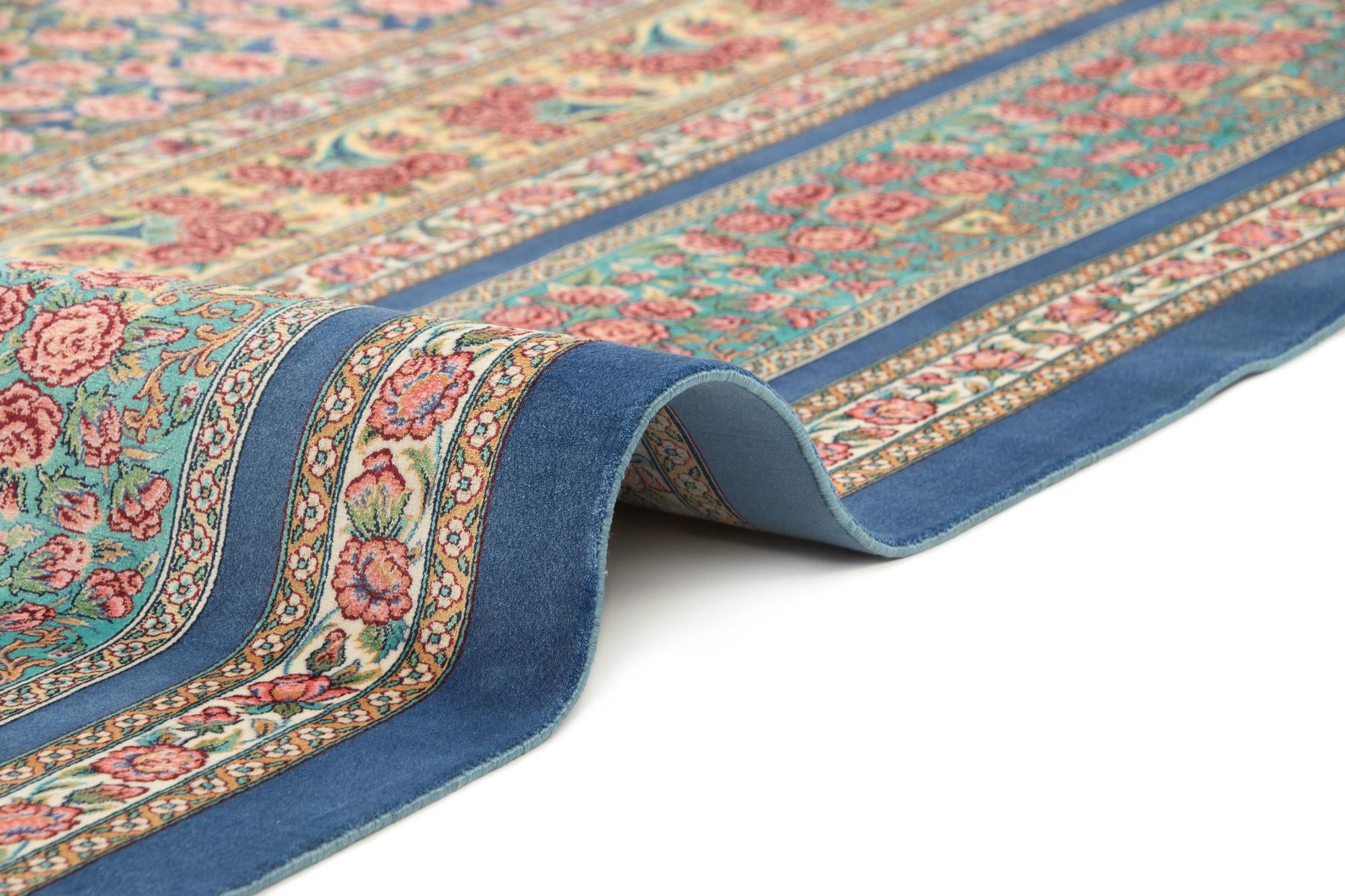 6' 6 x 9' 8 Ghom Design Rug