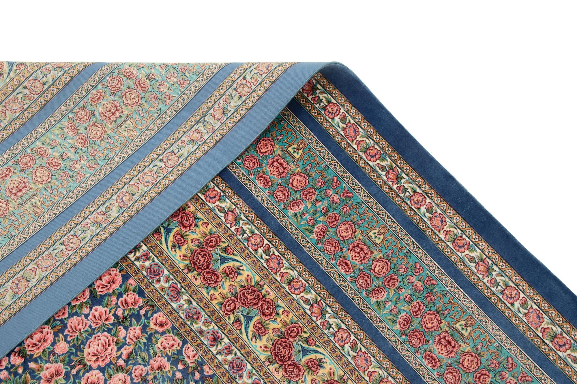 6' 6 x 9' 8 Ghom Design Rug