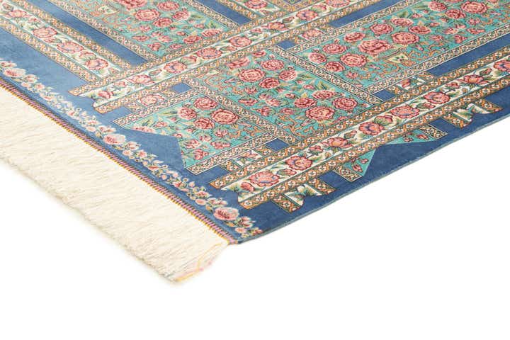 6' 6 x 9' 8 Ghom Design Rug