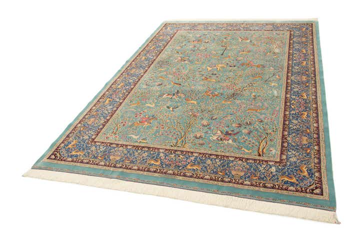 6' 6 x 9' 7 Ghom Design Rug