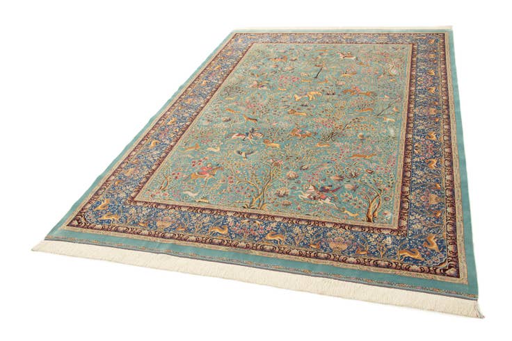 Detail image of 6' 6 x 9' 7 Ghom Design Rug