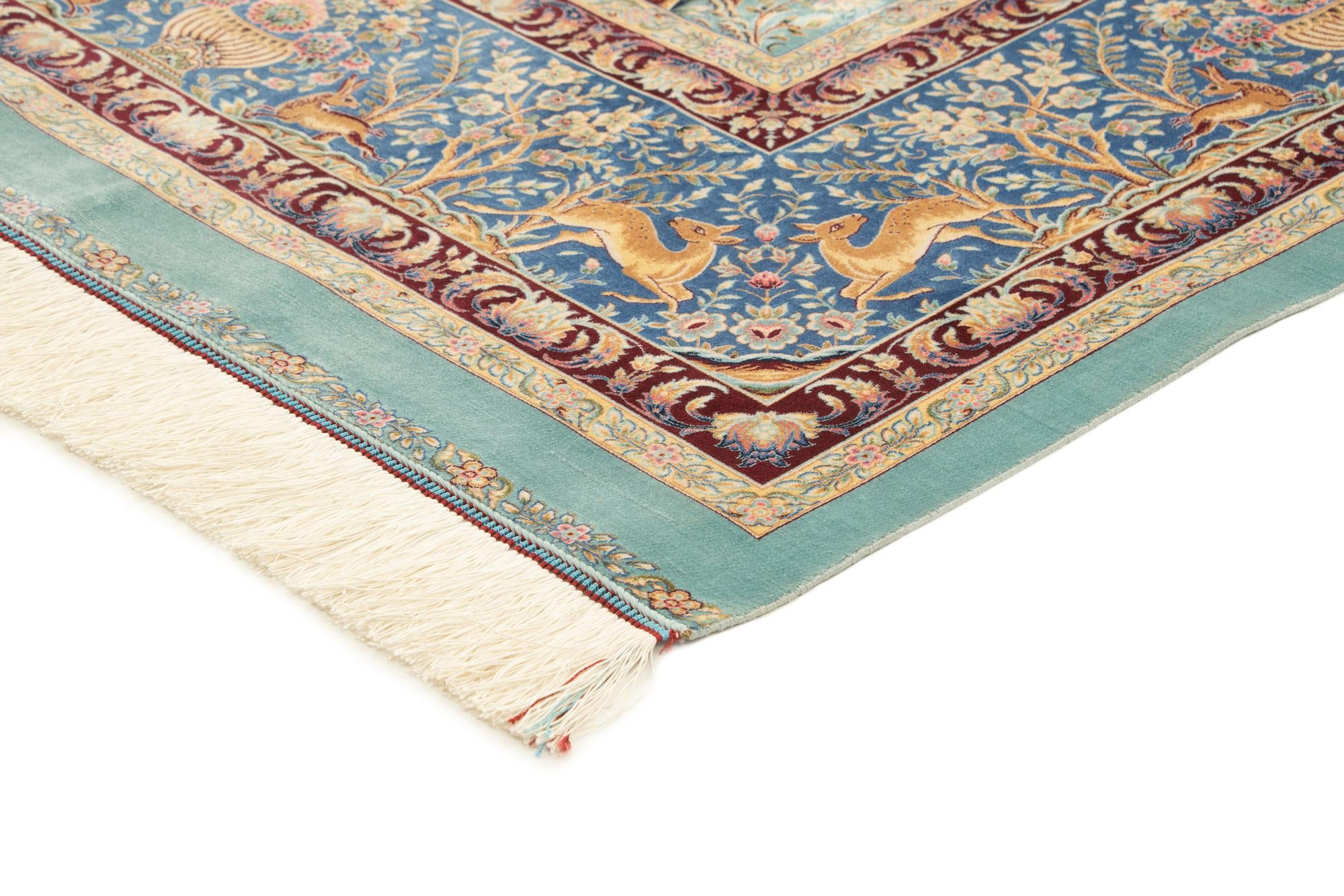 6' 6 x 9' 7 Ghom Design Rug