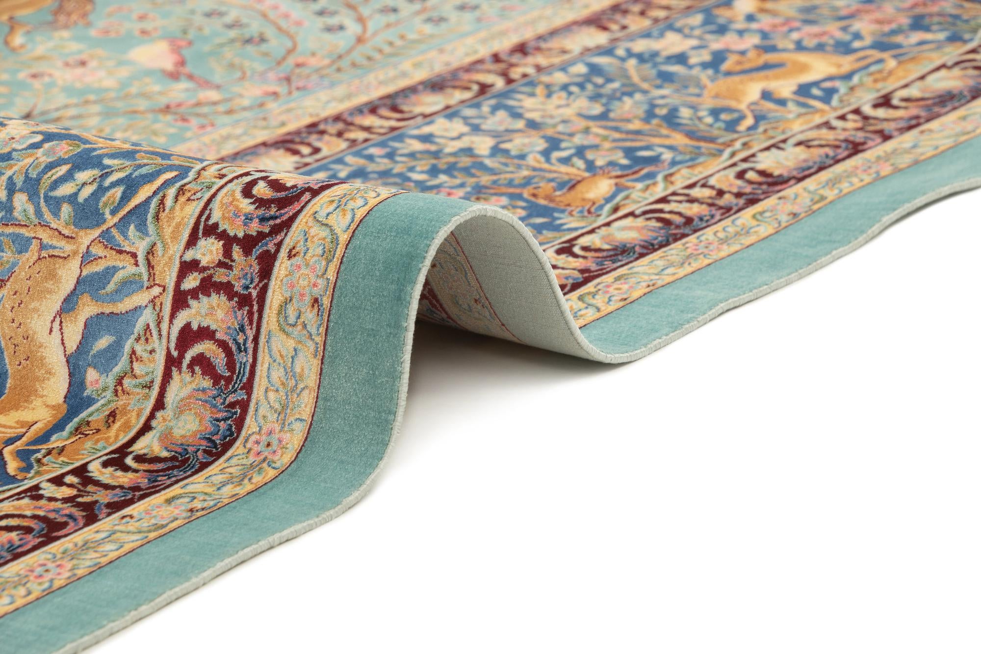 6' 6 x 9' 7 Ghom Design Rug