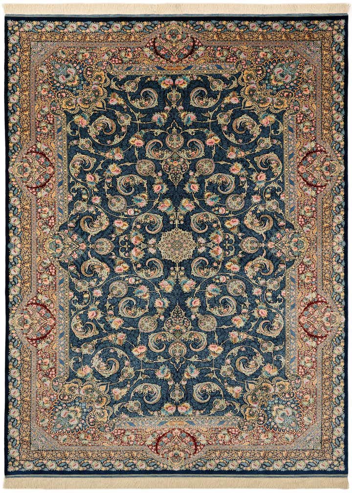 6' 4 x 9' 9 Ghom Design Rug