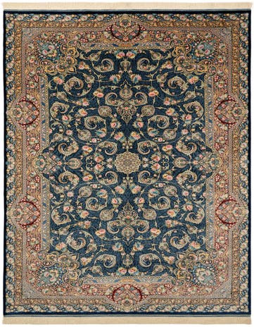 6' 4 x 9' 9 Ghom Design Rug