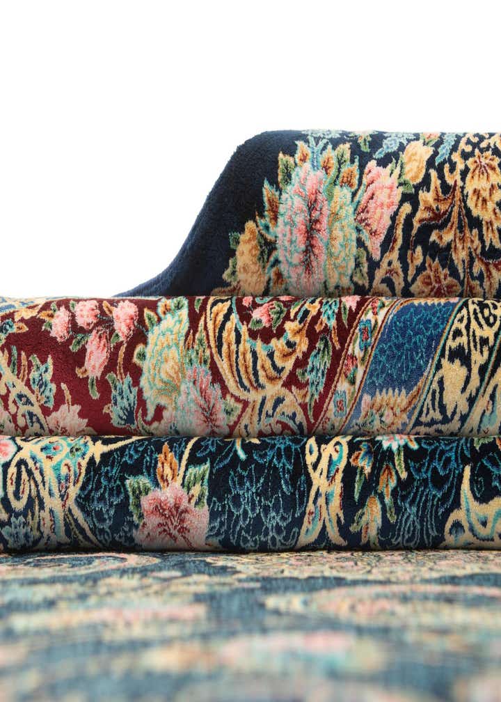 6' 4 x 9' 9 Ghom Design Rug