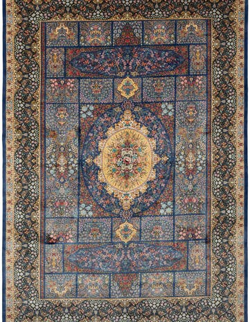 6' 6 x 9' 8 Ghom Design Rug