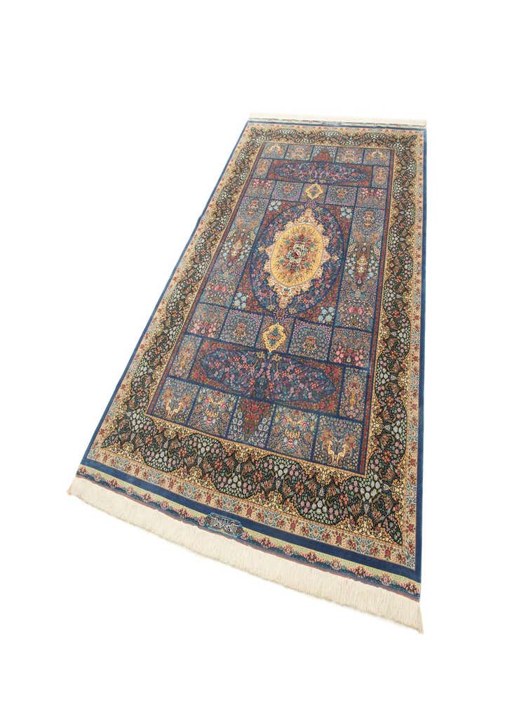 6' 6 x 9' 8 Ghom Design Rug
