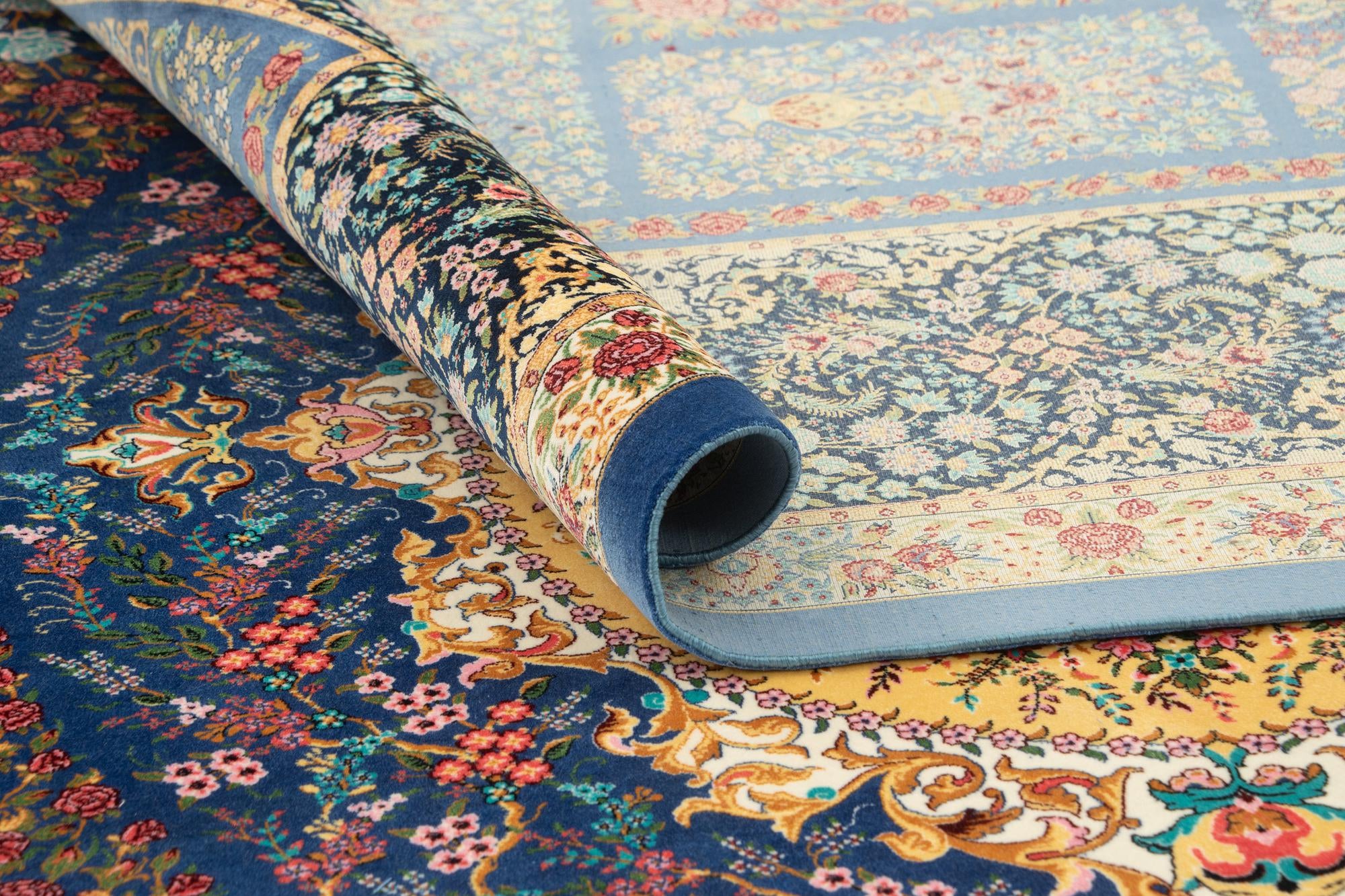 6' 6 x 9' 8 Ghom Design Rug