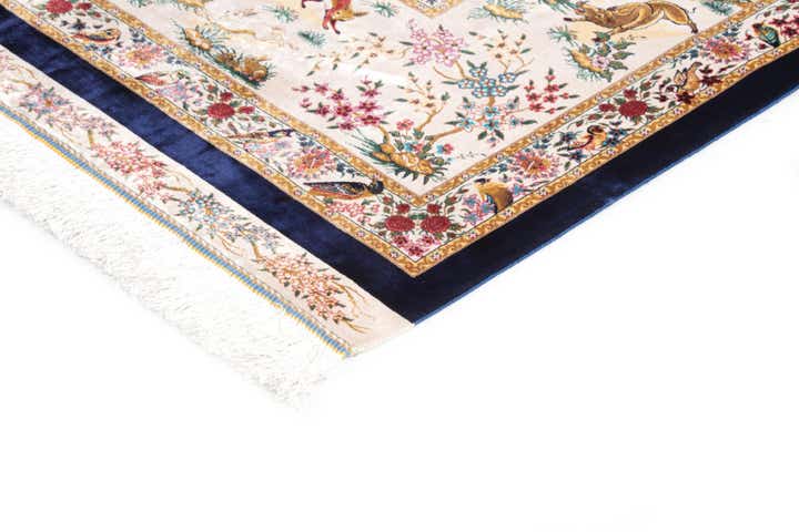 6' 7 x 9' 10 Ghom Design Rug