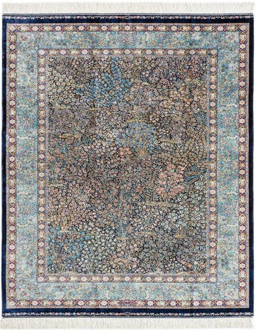 4' 5 x 6' 7 Ghom Design Rug