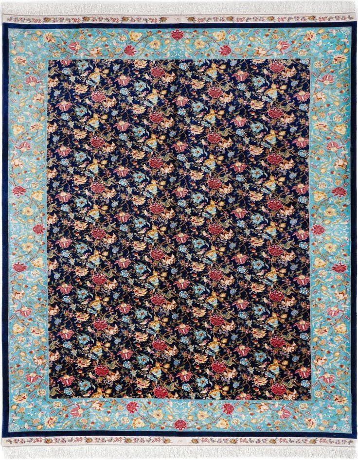 Detail image of 5' 11 x 9' 2 Ghom Design Rug