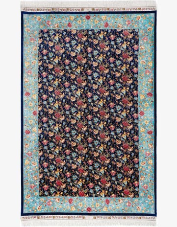 5' 11 x 9' 2 Ghom Design Rug