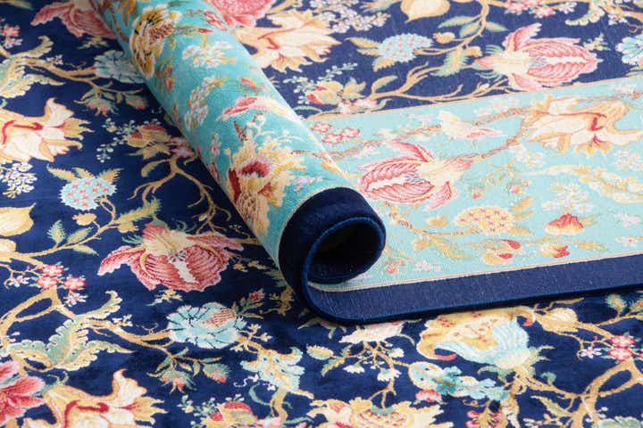 5' 11 x 9' 2 Ghom Design Rug