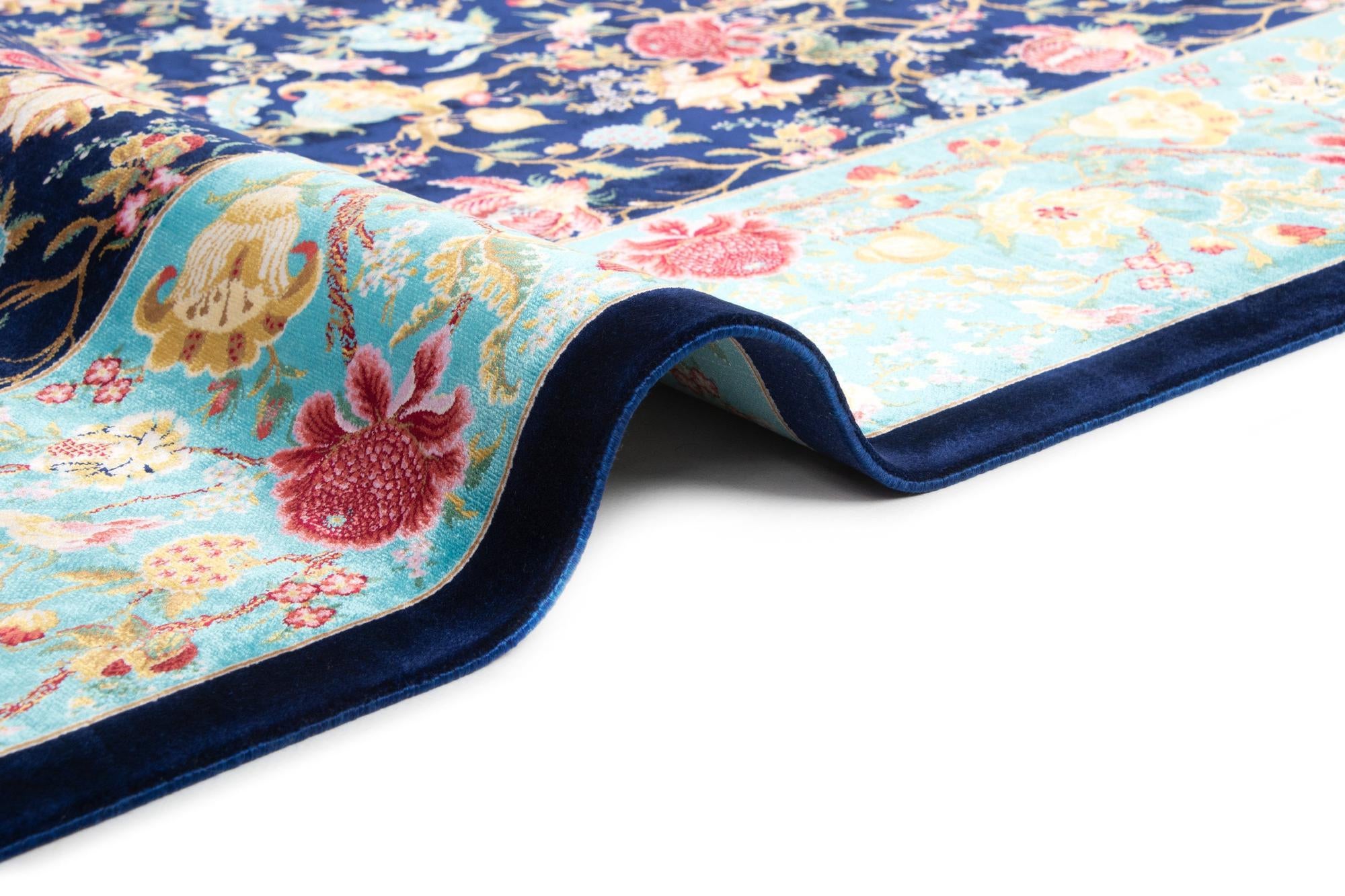 5' 11 x 9' 2 Ghom Design Rug