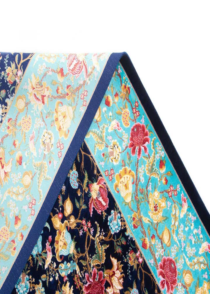 5' 11 x 9' 2 Ghom Design Rug