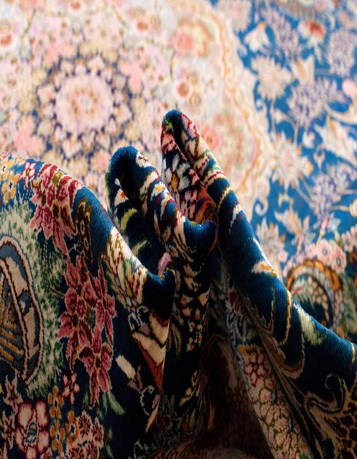 Detail image of 6' 6 x 10' 2 Ghom Silk Rug